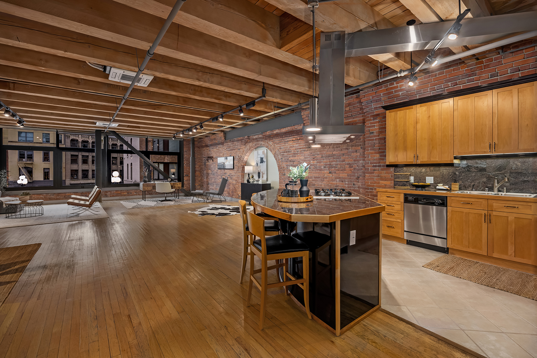 Living area with natural light