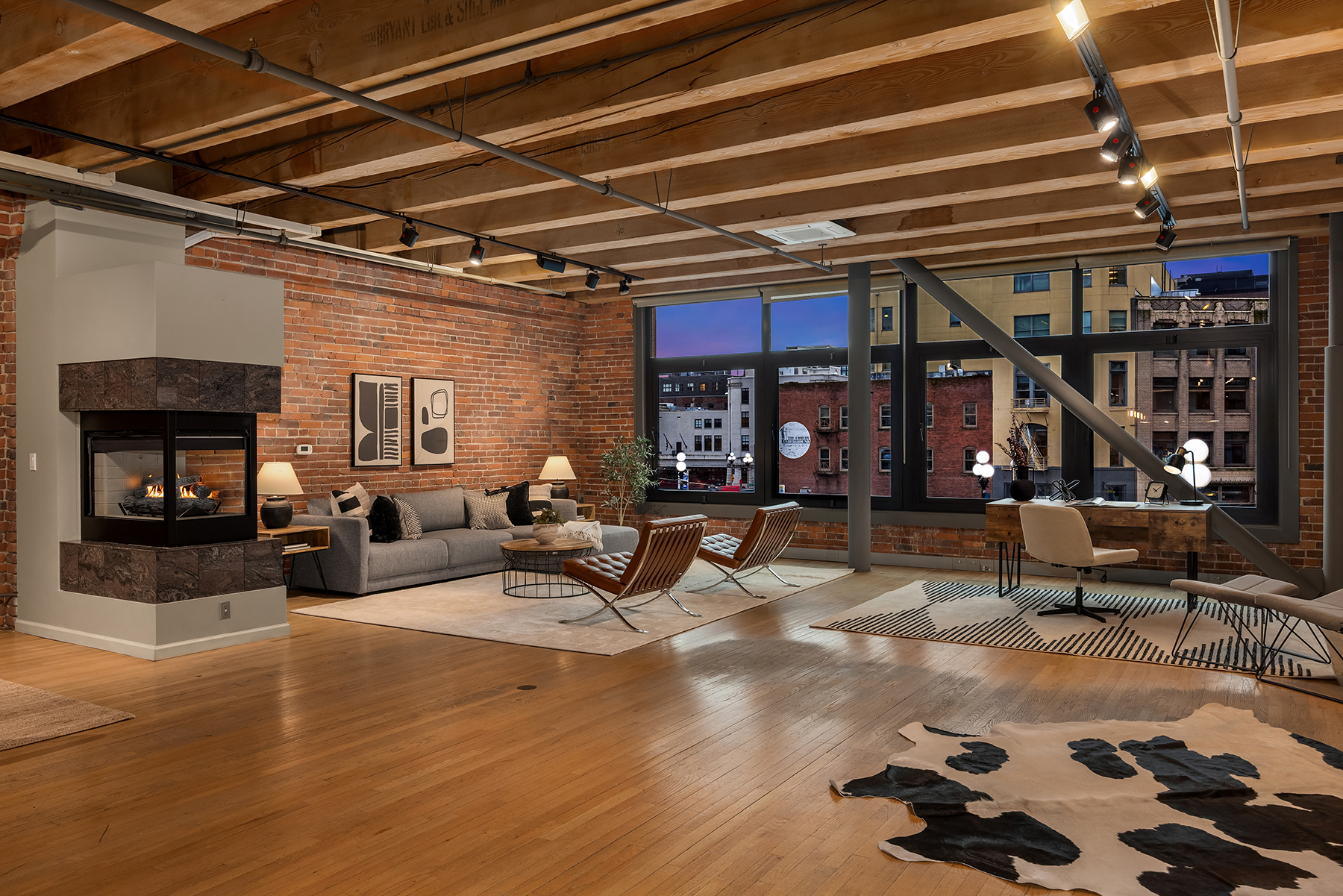 Kitchen and living area